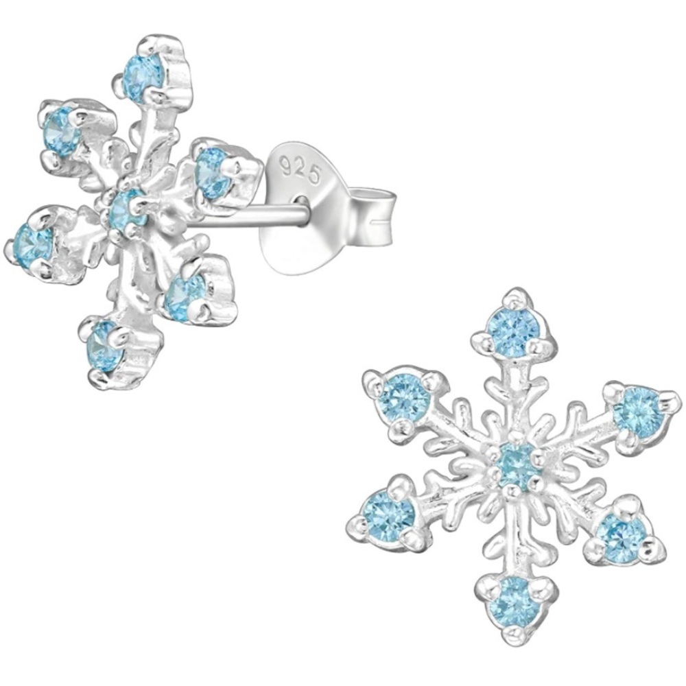 Frozen Elsa Snowflake Earrings